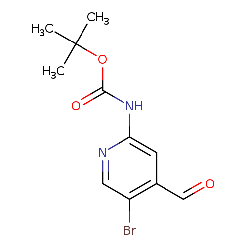 Carbamic acid, N-(5-bromo-4-formyl-2-pyridinyl)-, 1,1-dimethylethyl ester