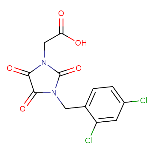 2-{3-[(2,4-dichlorophenyl)methyl]-2,4,5-trioxoimidazolidin-1-yl}acetic acid