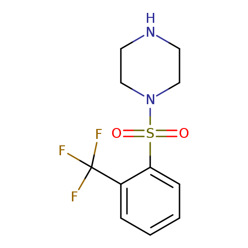 1-[2-(trifluoromethyl)benzenesulfonyl]piperazine