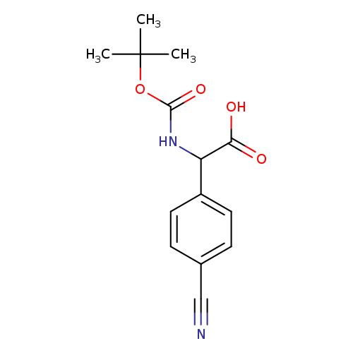 2-((tert-Butoxycarbonyl)amino)-2-(4-cyanophenyl)acetic acid