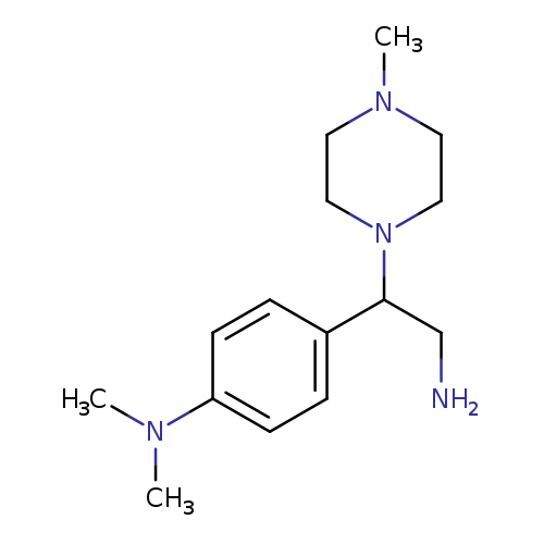 (4-[2-AMINO-1-(4-METHYLPIPERAZIN-1-YL)ETHYL]PHENYL)DIMETHYLAMINE
