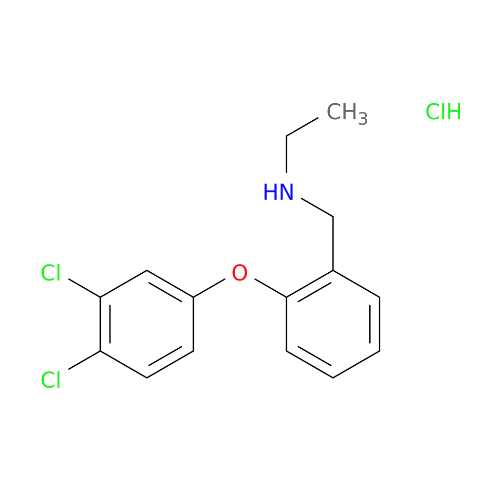 {[2-(3,4-dichlorophenoxy)phenyl]methyl}(ethyl)amine hydrochloride
