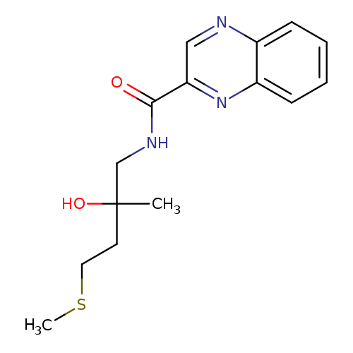 N-[2-hydroxy-2-methyl-4-(methylsulfanyl)butyl]quinoxaline-2-carboxamide