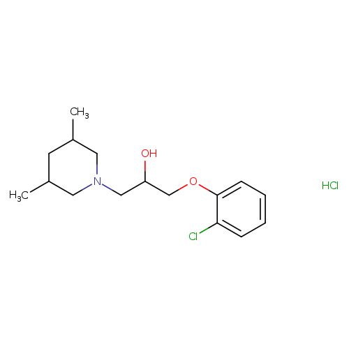 1-(2-chlorophenoxy)-3-(3,5-dimethylpiperidin-1-yl)propan-2-ol hydrochloride