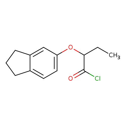 2-(2,3-Dihydro-1h-inden-5-yloxy)butanoyl chloride