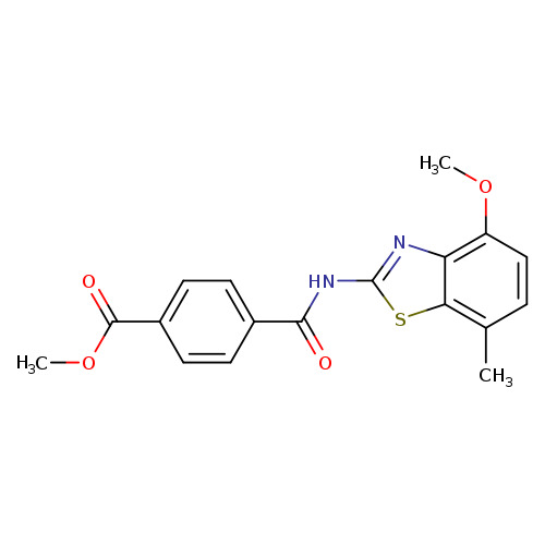 methyl 4-[(4-methoxy-7-methyl-1,3-benzothiazol-2-yl)carbamoyl]benzoate