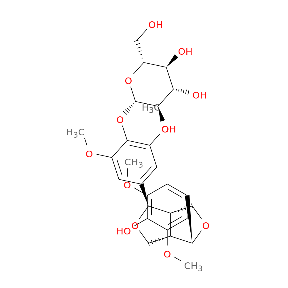 (-)-Syringaresinol-4-O-beta-D-glucopyranoside