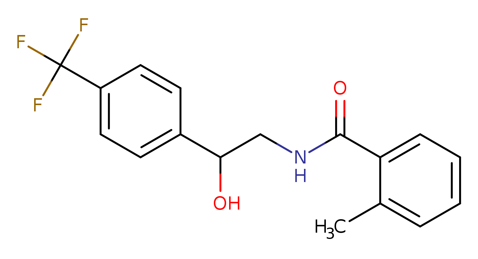 N-{2-hydroxy-2-[4-(trifluoromethyl)phenyl]ethyl}-2-methylbenzamide