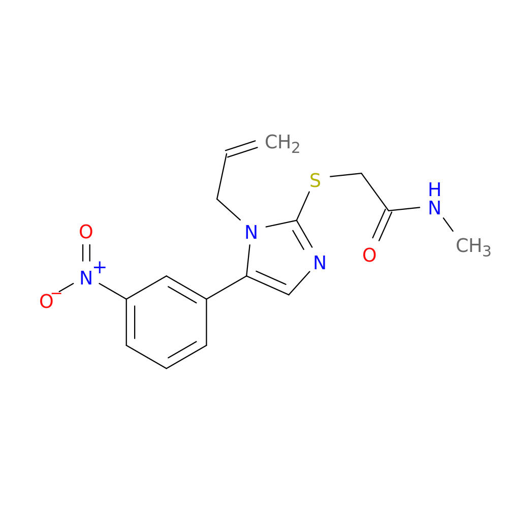 N-methyl-2-{[5-(3-nitrophenyl)-1-(prop-2-en-1-yl)-1H-imidazol-2-yl]sulfanyl}acetamide