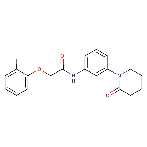 2-(2-fluorophenoxy)-N-[3-(2-oxopiperidin-1-yl)phenyl]acetamide