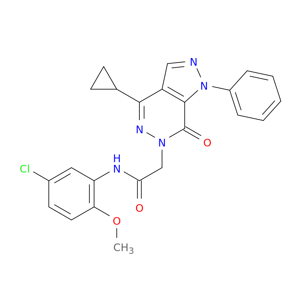 N-(5-chloro-2-methoxyphenyl)-2-{4-cyclopropyl-7-oxo-1-phenyl-1H,6H,7H-pyrazolo[3,4-d]pyridazin-6-yl}acetamide