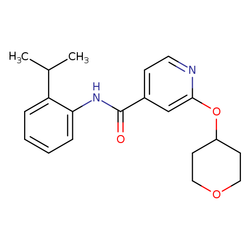 2-(oxan-4-yloxy)-N-[2-(propan-2-yl)phenyl]pyridine-4-carboxamide