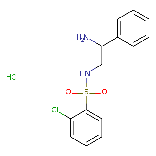 N-(2-amino-2-phenylethyl)-2-chlorobenzene-1-sulfonamide hydrochloride