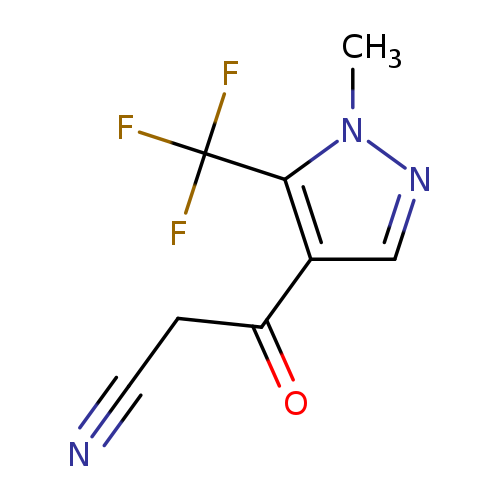 3-[1-methyl-5-(trifluoromethyl)-1H-pyrazol-4-yl]-3-oxopropanenitrile