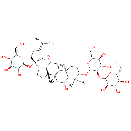 β-D-Glucopyranoside, (3β,6α,12β)-20-(β-D-glucopyranosyloxy)-6,12-dihydroxydammar-24-en-3-yl 2-O-β-D-glucopyranosyl-