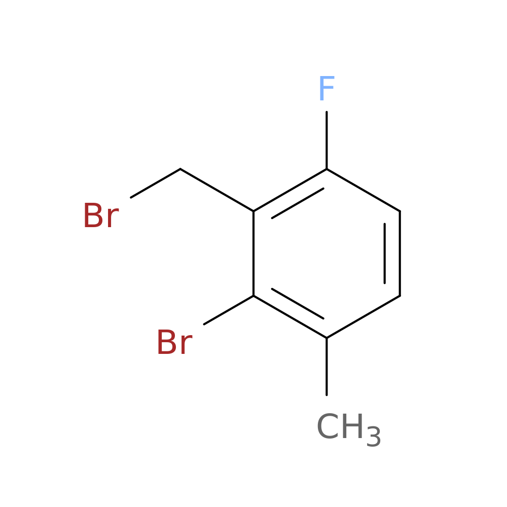 2-bromo-3-(bromomethyl)-4-fluoro-1-methylbenzene