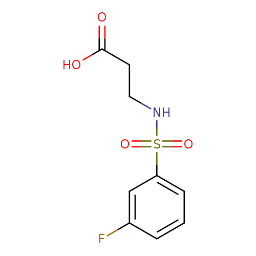 3-([(3-FLUOROPHENYL)SULFONYL]AMINO)PROPANOIC ACID
