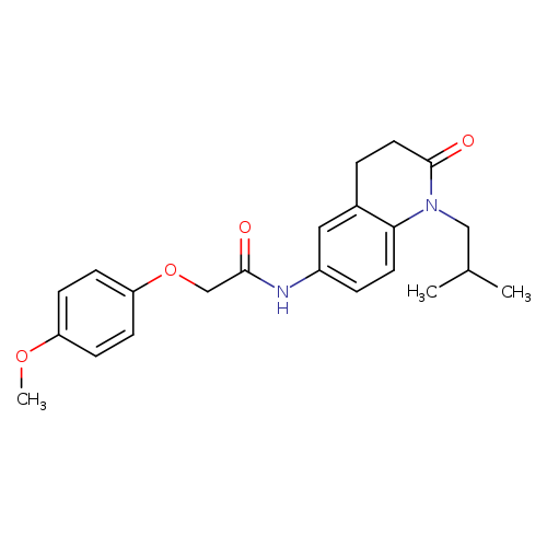 2-(4-methoxyphenoxy)-N-[1-(2-methylpropyl)-2-oxo-1,2,3,4-tetrahydroquinolin-6-yl]acetamide