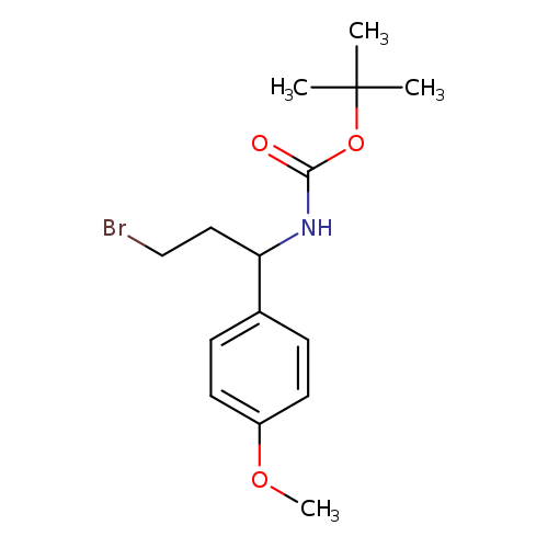 tert-butyl (3-bromo-1-(4-methoxyphenyl)propyl)carbamate