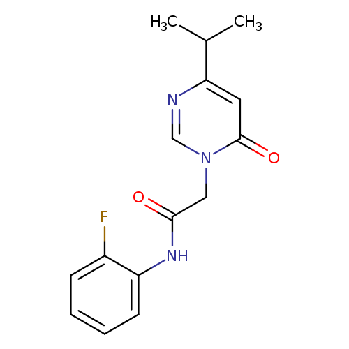 N-(2-fluorophenyl)-2-[6-oxo-4-(propan-2-yl)-1,6-dihydropyrimidin-1-yl]acetamide