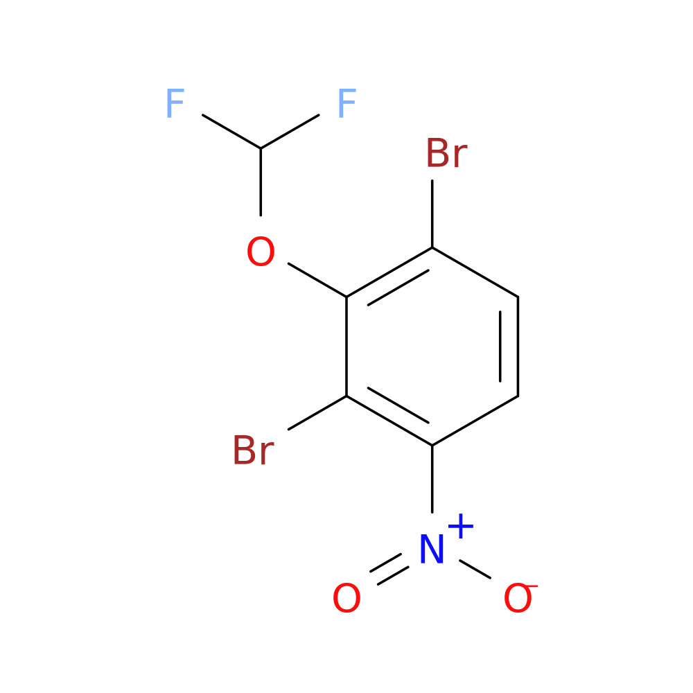 1,3-dibromo-2-(difluoromethoxy)-4-nitrobenzene