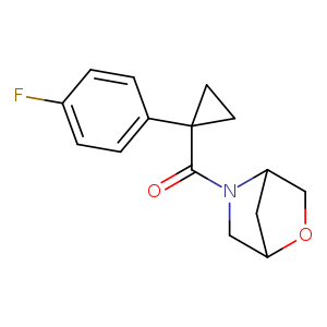 5-[1-(4-fluorophenyl)cyclopropanecarbonyl]-2-oxa-5-azabicyclo[2.2.1]heptane