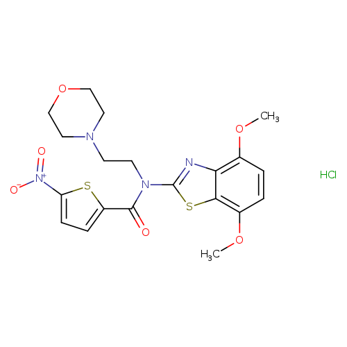 N-(4,7-dimethoxy-1,3-benzothiazol-2-yl)-N-[2-(morpholin-4-yl)ethyl]-5-nitrothiophene-2-carboxamide hydrochloride