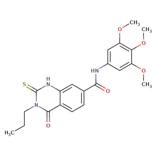 4-oxo-3-propyl-2-sulfanylidene-N-(3,4,5-trimethoxyphenyl)-1,2,3,4-tetrahydroquinazoline-7-carboxamide