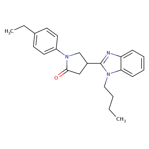 4-(1-butyl-1H-1,3-benzodiazol-2-yl)-1-(4-ethylphenyl)pyrrolidin-2-one