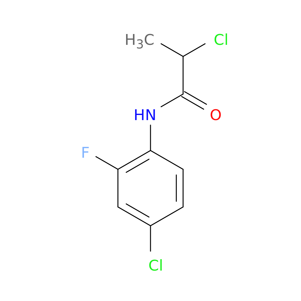 2-chloro-N-(4-chloro-2-fluorophenyl)propanamide