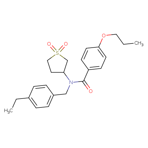N-(1,1-dioxo-1lambda6-thiolan-3-yl)-N-[(4-ethylphenyl)methyl]-4-propoxybenzamide