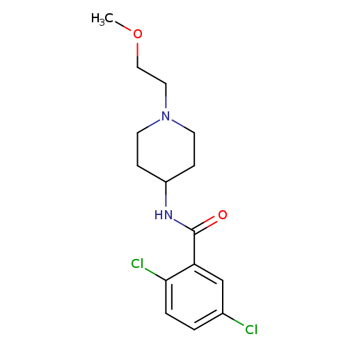 2,5-dichloro-N-[1-(2-methoxyethyl)piperidin-4-yl]benzamide