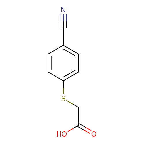 2-[(4-cyanophenyl)sulfanyl]acetic acid