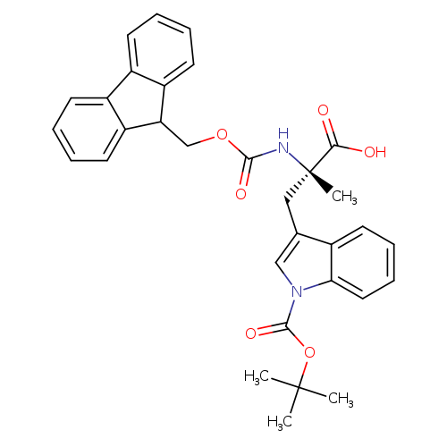 L-Tryptophan, 1-[(1,1-dimethylethoxy)carbonyl]-N-[(9H-fluoren-9-ylmethoxy)carbonyl]-α-methyl-