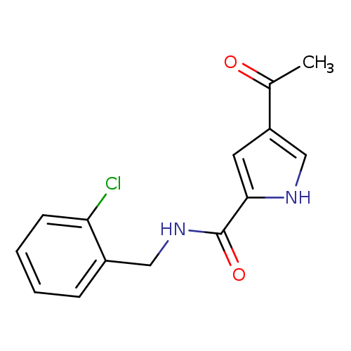 4-acetyl-N-[(2-chlorophenyl)methyl]-1H-pyrrole-2-carboxamide