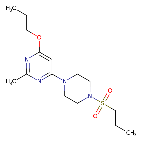 2-methyl-4-[4-(propane-1-sulfonyl)piperazin-1-yl]-6-propoxypyrimidine