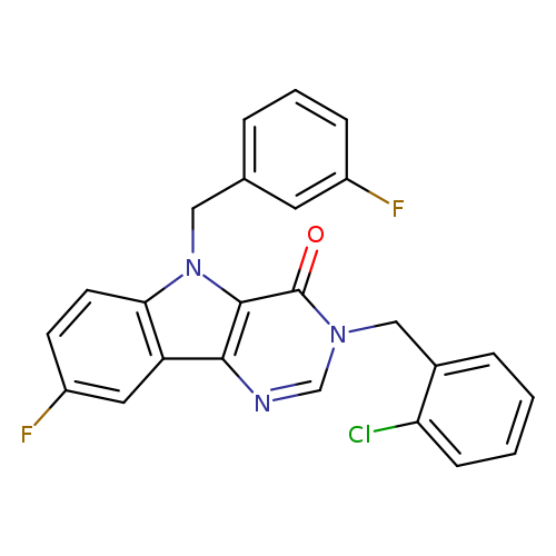 3-[(2-chlorophenyl)methyl]-8-fluoro-5-[(3-fluorophenyl)methyl]-3H,4H,5H-pyrimido[5,4-b]indol-4-one