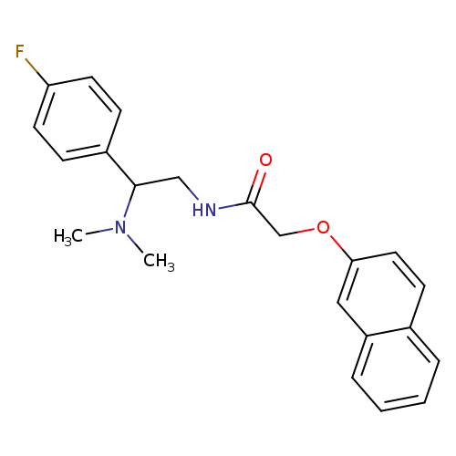 N-[2-(dimethylamino)-2-(4-fluorophenyl)ethyl]-2-(naphthalen-2-yloxy)acetamide