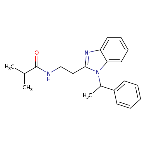 2-methyl-N-{2-[1-(1-phenylethyl)-1H-1,3-benzodiazol-2-yl]ethyl}propanamide