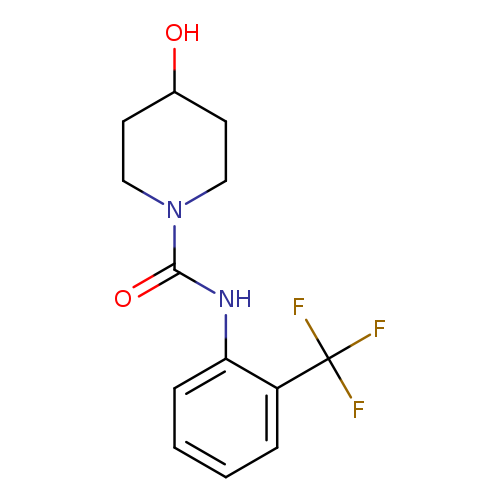 4-hydroxy-N-[2-(trifluoromethyl)phenyl]piperidine-1-carboxamide