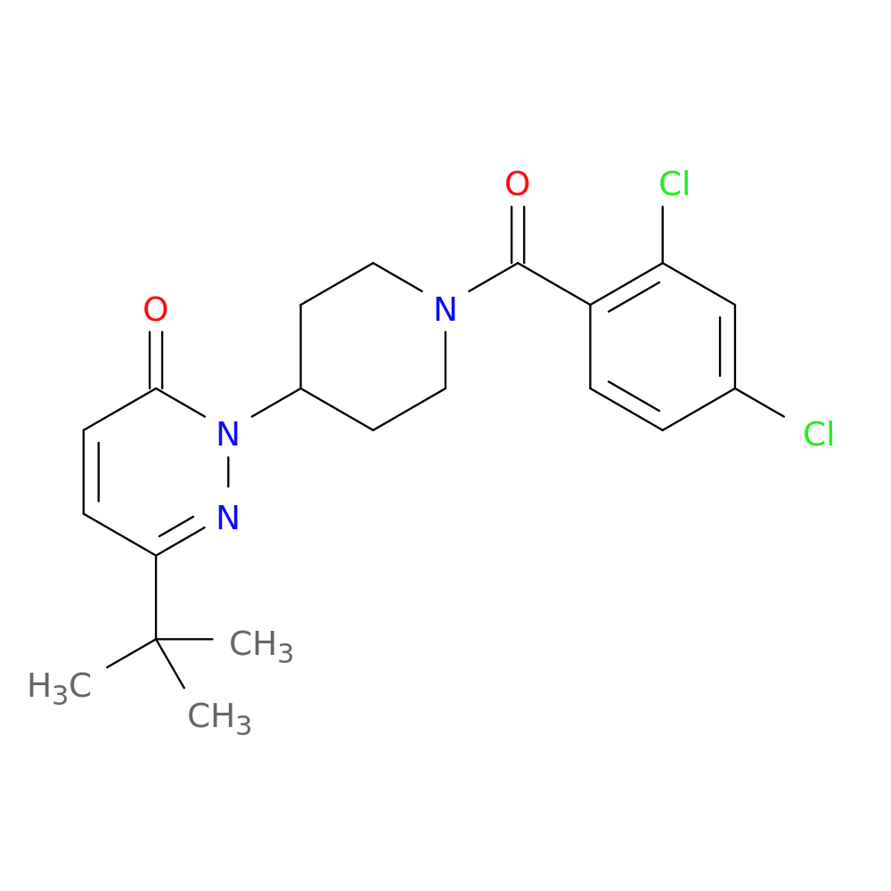 6-tert-butyl-2-[1-(2,4-dichlorobenzoyl)piperidin-4-yl]-2,3-dihydropyridazin-3-one