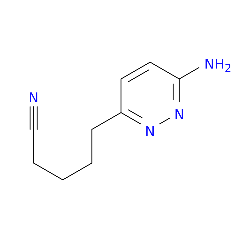 5-(6-aminopyridazin-3-yl)pentanenitrile