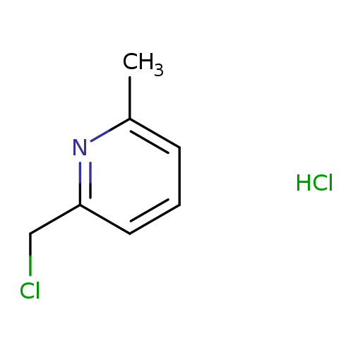 Pyridine, 2-(chloromethyl)-6-methyl-, hydrochloride (1:1)