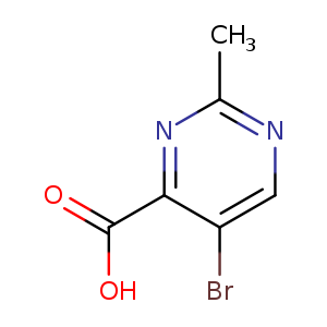 4-Pyrimidinecarboxylic acid, 5-bromo-2-methyl-