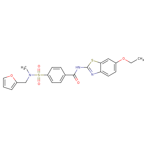 N-(6-ethoxy-1,3-benzothiazol-2-yl)-4-{[(furan-2-yl)methyl](methyl)sulfamoyl}benzamide