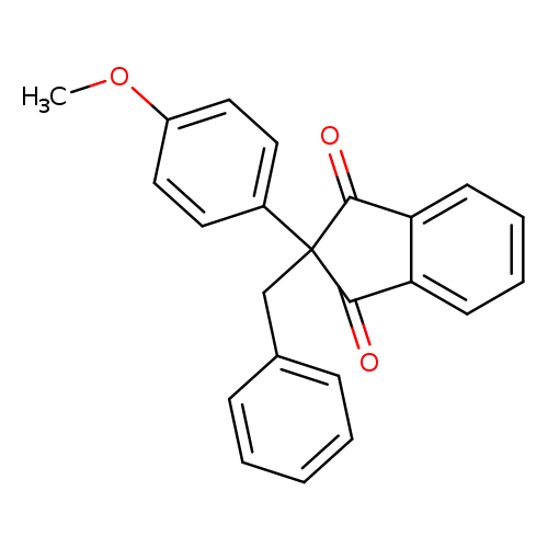 2-benzyl-2-(4-methoxyphenyl)-1H-indene-1,3(2H)-dione