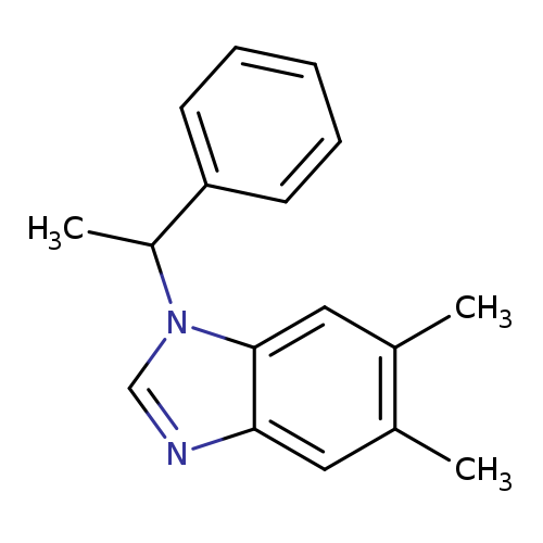5,6-dimethyl-1-(1-phenylethyl)-1H-1,3-benzodiazole