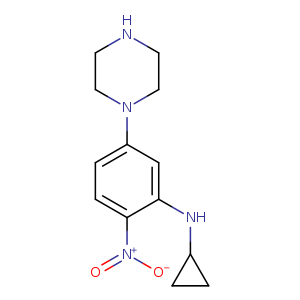 N-Cyclopropyl-2-nitro-5-piperazin-1-ylaniline