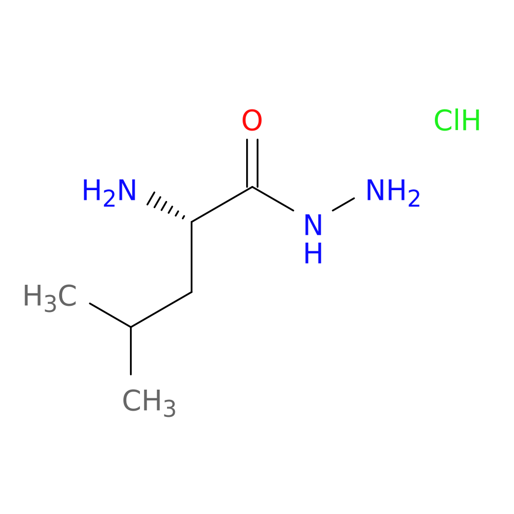 (2S)-2-amino-4-methylpentanehydrazide hydrochloride