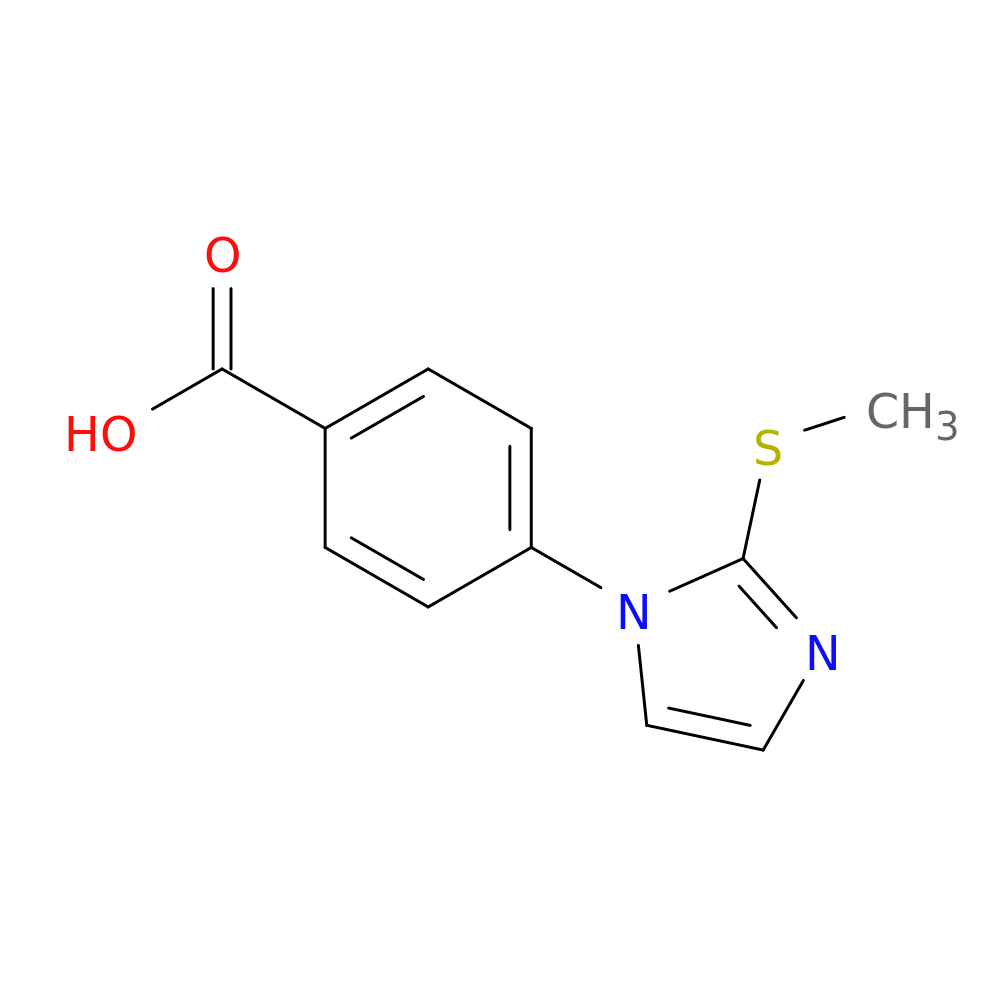 4-[2-(methylsulfanyl)-1H-imidazol-1-yl]benzoic acid